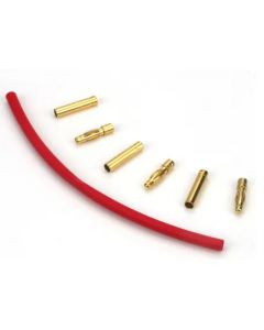 E-Flite EFLA249 Gold Bullet Connector Set 4mm (3 male, 3 female)
