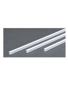 Evergreen 286 White Polystyrene H-Column 3/16 x 14" / 4.8mm x 36cm (3)