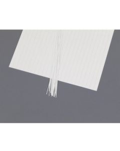 Evergreen 4522 White Polystyrene Seam Roof Sheet (1.0mm thick) 1/4 (spacing) x 6 x 12" / 6.3mm x 15cm x 30cm (1)