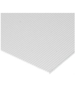 Evergreen 4526 White Polystyrene Metal Siding Sheet (1.0mm thick) 1.0mm (spacing) x 15cm x 30cm (1)