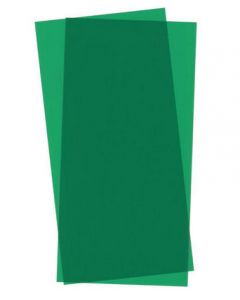 Evergreen 9903 STYRENE,GREEN TRANSPARENT SHEETS, .010"x6"x12" (2pcs)