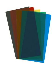 Evergreen 9905 STYRENE,SHEETS Assortment pack, .010"x6"x12"  (Red, Blue, Green, Yellow, Black 1 Sheet each)