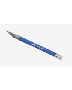 Excel 16019  K18 SOFT GRIP KNIFE NON ROLL WITH SAFETY CAP (BLUE)
