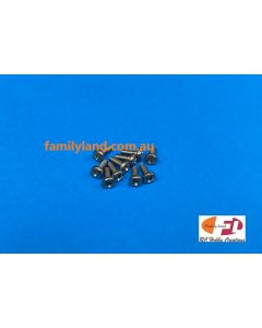 Family Land 2x5 Pan Phillips Machine Screw Stainless Steel (10pcs)