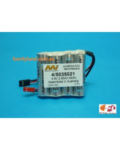 Family Land 5035021/4F NiMh Battery 4.8V/ 2850mAh Flat Pack (Futaba, JST Connectors) (Upgrade Hitec 54121/ Lynx)