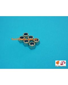 Family Land STAINLESS STEEL LOCK NUTS 2.5mm (BOLTS), HEX NYLON INSERT (MARINE) (6pcs)