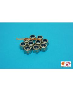 Family Land STAINLESS STEEL LOCK NUTS 4mm, HEX NYLON INSERT (MARINE) (10pcs)