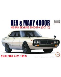 Fujimi 046228 Ken & Mary 4Door Nissan Skyline 2000GT-X (GC110) 1/24