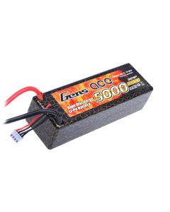 Gens Ace 5000-40C-H 5000mAh 40C 14.8V Hard Case LIPO ROAR w/ F 6.5mm Castle Connector