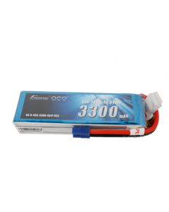 Gens Ace 4S-3300  3300mAh 14.8V 45C 4S1P Lipo Battery Pack with EC3