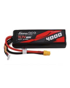 Gens Ace 40003S60 3S 4000mAh 11.1V 60C Soft Case LiPo Battery (XT60)