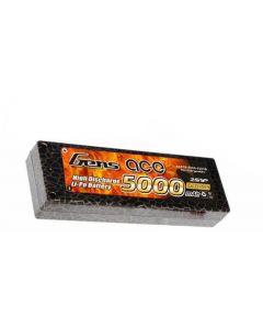 Gens Ace 5000-50C-H 5000mAh 50C 7.4V Hard Case Lipo Battery (Deans Plug/ 5mm Bullet))