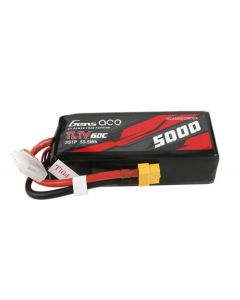 Gens Ace 50003SHORT 5000mAh 11.1V 60C Soft Case LiPo Battery (Short Size/ XT60)