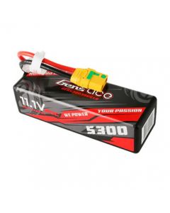 Gens Ace 53003S 5300mAh 3S 11.1V 60C Hardcase/Hardwired LiPo Battery (XT90-S)