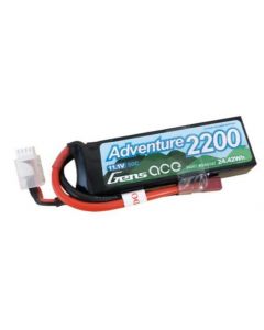Gens Ace 2200-50C Adventure 2200mAh 50C 11.1 Soft Case (Deans Plug)