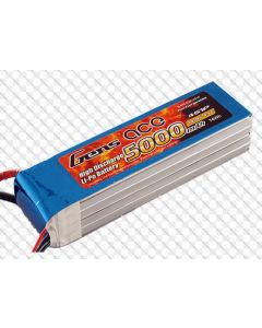 Gens Ace 5000-60C-S 5000mAh 60C 14.8V Soft Case Lipo Battery (Deans Plug)