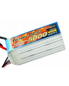 Gens Ace 5000-60c-s 5000mAh 60C 22.2V Soft Case Lipo Battery (EC5 Plug)