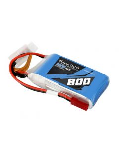 Gens Ace 8002S45JS  2S 800mAh 7.4V 45C Soft Case LiPo Battery (JST)