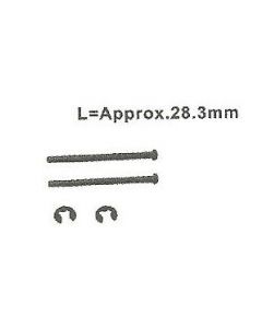 HBX 3338-H011 Front Lower Arm Outside Hinge Pin & E-Clip(2mm)