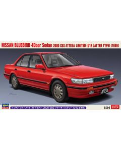Hasegawa 20497 Nissan Bluebird 4Door Sedan 2000 SSS Attesa Limited (U12 Latter Type) (1989) 1/24