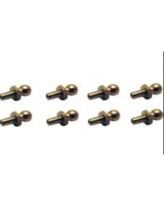 HBX H013 FRONT TURNING LINKAGE INSERTED BALL STUD 4.8mm