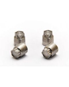 Hobao 230119 CNC Aluminum Flange Nuts for Wheels (4mm/ 4pcs)