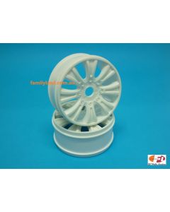 Hobao 90070 GTB Wheel (White 2pcs) 1/8