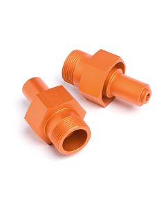 HPI 87493 24mm FRONT HEX HUB (ORANGE/2pcs)/Baja