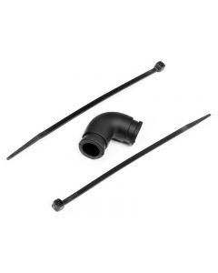 HPI 112714 SILICONE EXHAUST COUPLING 12X30MM (BLACK)
