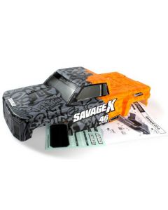 HPI 160104 GT-6 Sportcab Painted Truck Body (Grey/Orange) 1/8