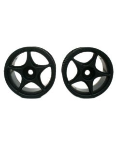 HPI 3631 Mini Star Wheel Black (2) 1/10 (for Tamiya Mini Cooper)