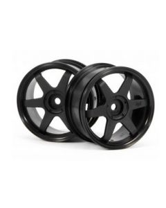 HPI 3836 TE37 WHEEL 26mm BLACK (0mm OFFSET)