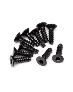 HPI 94304 TP. FLAT HEAD SCREW M3x10mm (HEX SOCKET/10pcs)