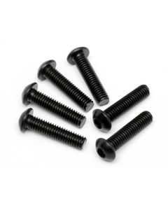 HPI 94909 BUTTON HEAD SCREW M6x25mm (4mm HEX SOCKET/6pcs)