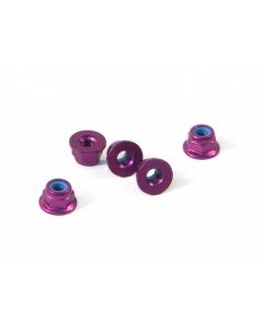 HPI Z679 WHEEL NUT M4 (PURPLE/5pcs)