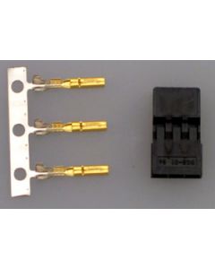 Hitec 54801S JR/hitec connector"S" Housing & gold pin one set