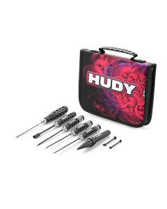 Hudy 190001 Set Of Tools + Carrying Bag - For Electric Touring Cars
