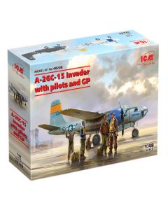 ICM 48288 A-26C-15 Invader with Pilots And GP Plastic Model Kit 1/48