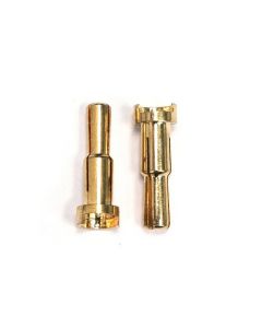 iM RC iM125 STEPPED 4-5mm GOLD PLATED BULLET PLUGS 2pcs 