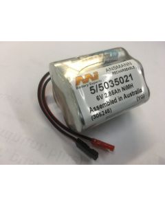 Family Land 5035021/5SH NiMh Battery 6V/ 2850mAh Hump Pack with Futaba and JST Connectors
