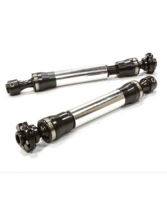 Integy 26354SILVER Billet Machined Realistic Center Drive Shafts for Axial Wraith 2.2 Rock Racer