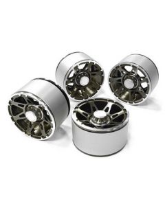 Integy 26441GUN High Mass 2.2 Size Alloy A7 Spoke Beadlock Wheel (4) 1/10