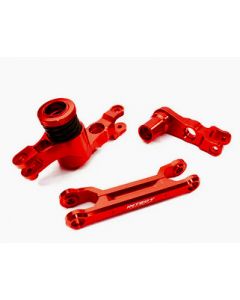 Integy 26944RED Billet Machined Steering Bell Crank Set for Traxxas X-Maxx 4X4