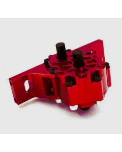 Integy 26996RED Alloy Transfer Case 12T/24T DIY Gearbox Kit for 1/14 Trucks W=59mm