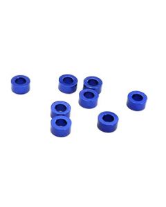 Integy 28130BLUE Aluminum M3x6 Washer Spacer (Thick=3mm) 8pcs