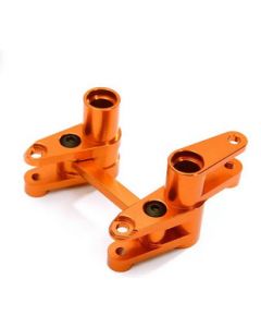 Integy 28427ORANGE Alloy Steering Bellcrank Set for Traxxas 1/10 4-Tec 2.0