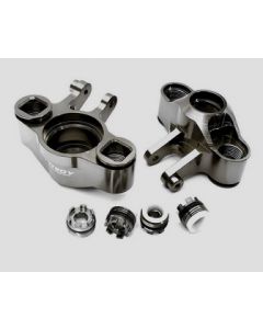 Integy 28681GREY Billet Machined Steering Knuckles for Traxxas 1/10 E-Revo 2.0