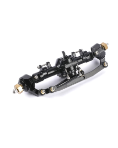 Integy 30785BLACK Billet Machined Alloy Complete Front Axle for Axial 1/24 SCX24 Rock Crawler