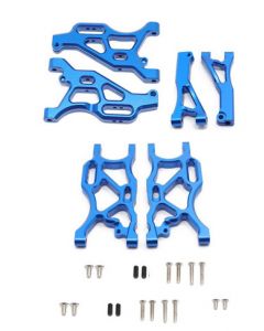 Integy C31448BLUE Alloy Front & Rear Arms (6) for Arrma 1/8 Typhon, 1/7 Limitless & Infraction 6S