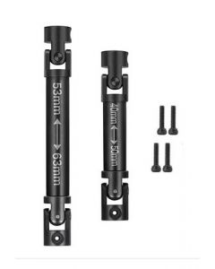 Integy 32085BLACK Black Alloy Main Center Driveshafts for Axial SCX24 C10 Crawler